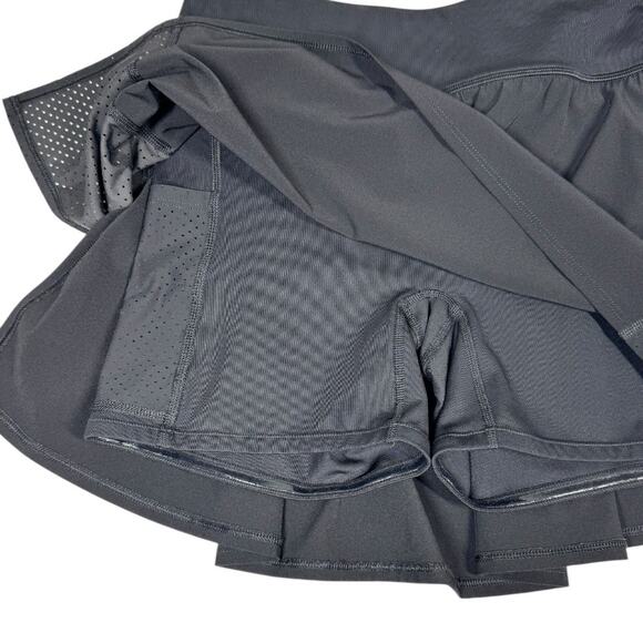 Spanx Get Moving Skort Small Black Tennis Pickleball Workout Skirt Activewear - Picture 6 of 9
